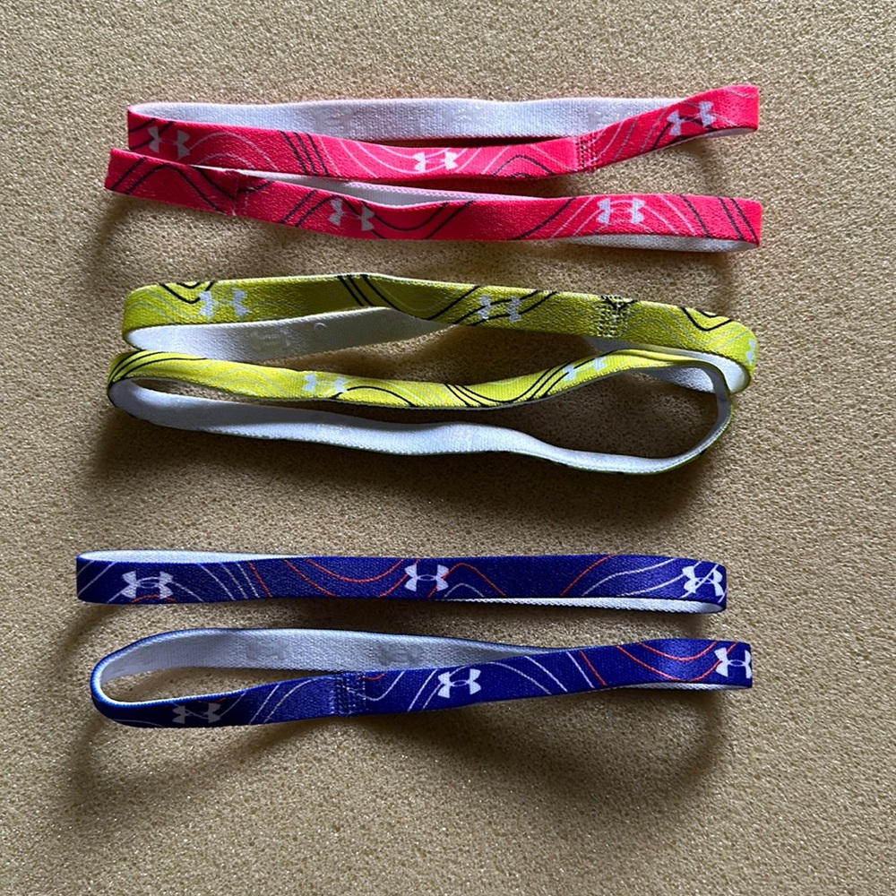 New Under Armor Set of 6 Headbands